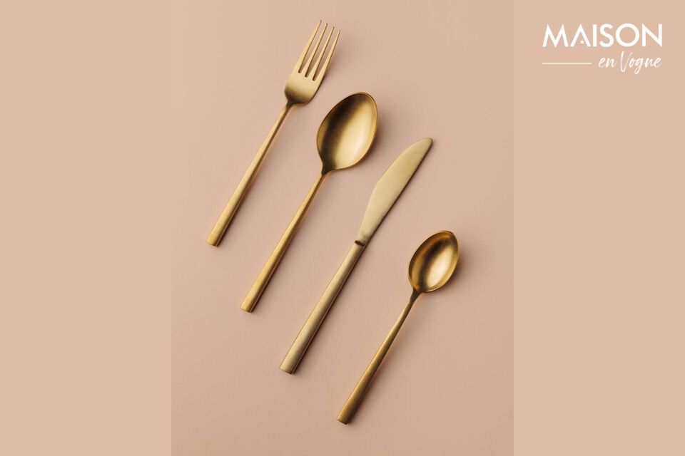 Schenken Sie jeder Mahlzeit Eleganz mit Goldbesteck.