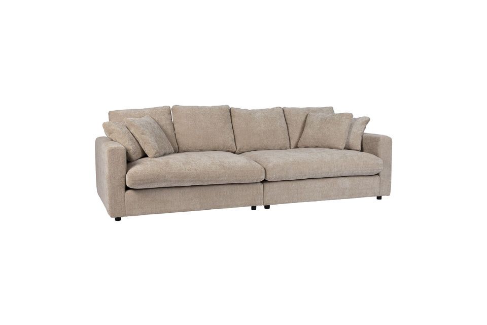 3-Sitzer-Sofa aus beigem Stoff Sense - 5