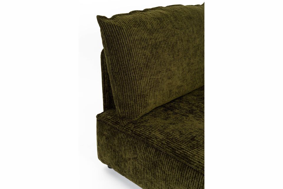 3-Sitzer-Sofa aus waldgrünem Stoff Hunter - 2