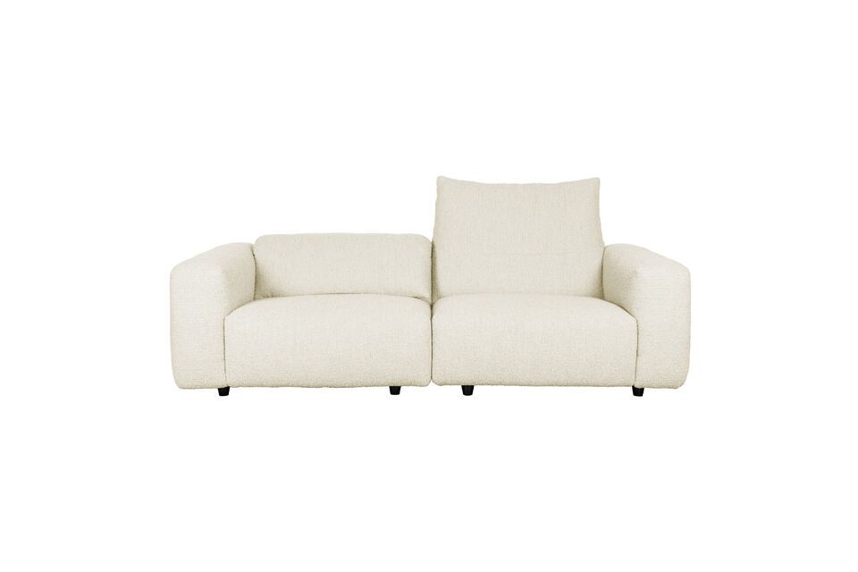 3-Sitzer-Sofa aus weißem Stoff Wings - 1