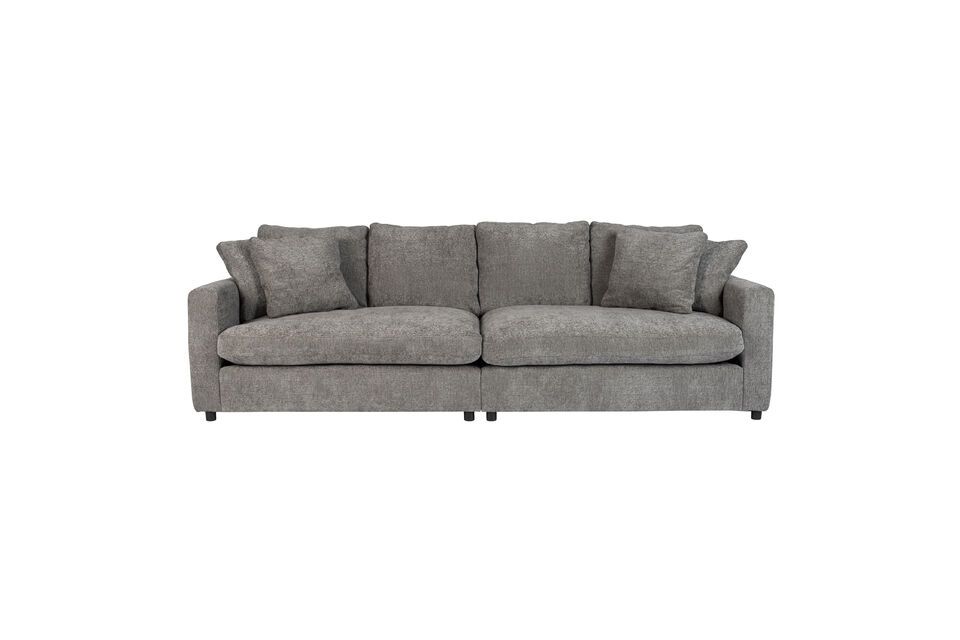 3-Sitzer-Sofa in dunkelgrauem Stoff Sense Zuiver