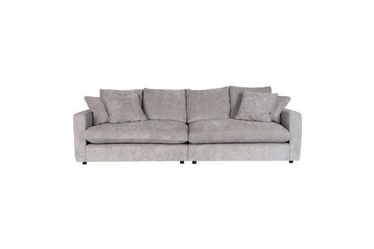 3-Sitzer-Sofa in grauem Stoff Sense ohne jede Grenze