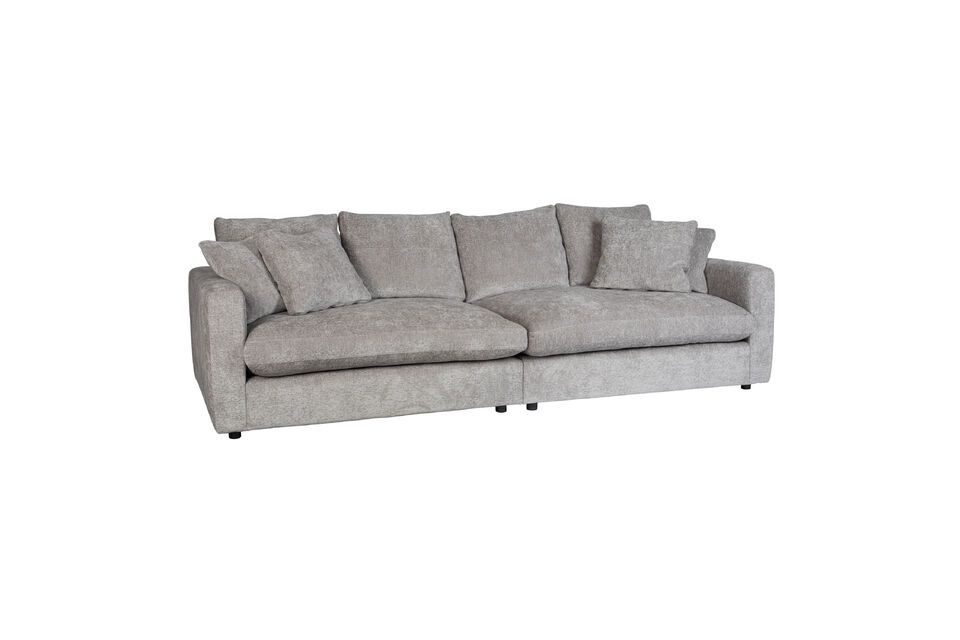 3-Sitzer-Sofa in grauem Stoff Sense - 2