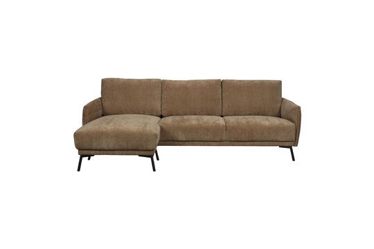 3-Sitzer-Sofa mit camelfarbenem Stoff links Harper ohne jede Grenze