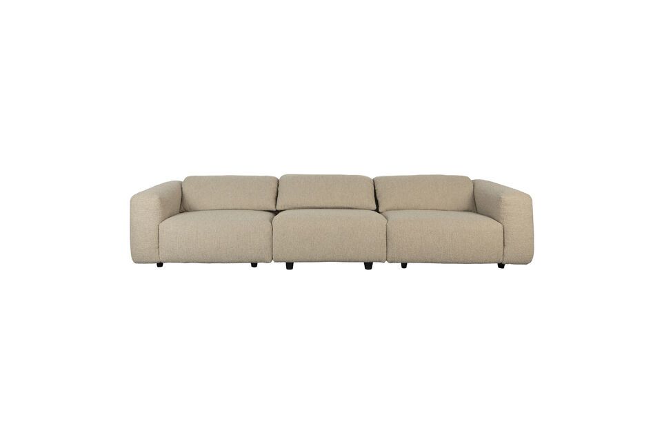 5-Sitzer-Sofa aus beigem Stoff Wings Zuiver