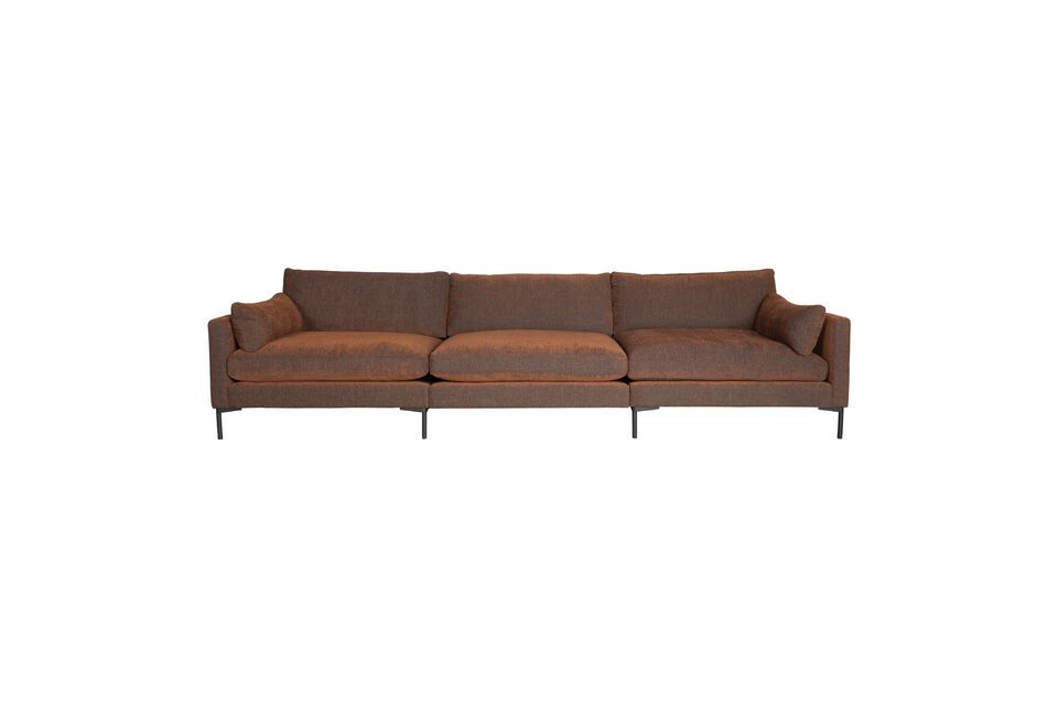 5-Sitzer-Sofa aus braunem Stoff Summer Zuiver