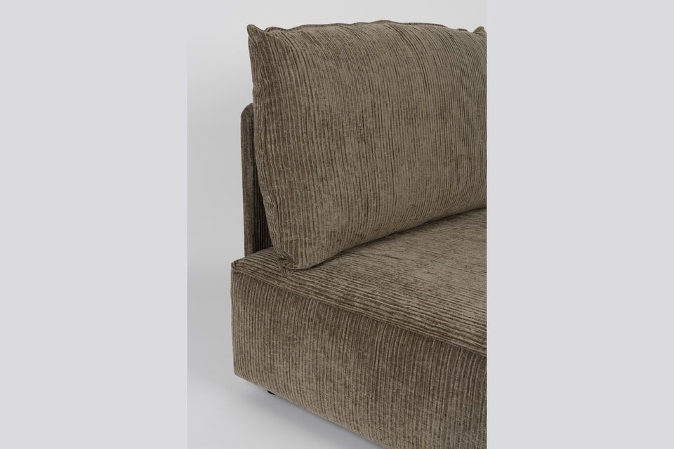 5-Sitzer-Sofa aus grünem Stoff Hunter - 5