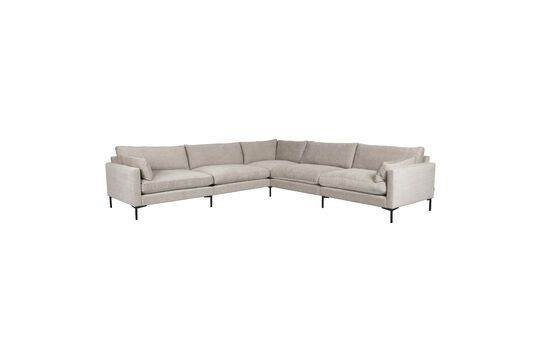 7-Sitzer Ecksofa in beigem Stoff Summer