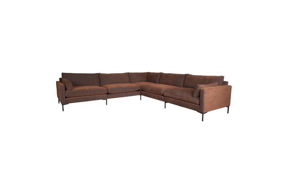 7-Sitzer-Ecksofa in Stoff terra Summer - 1