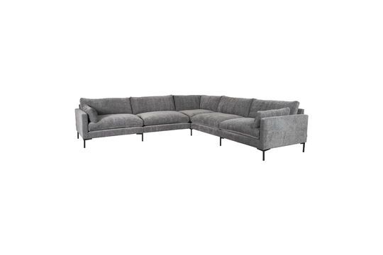 7-Sitzer-Ecksofa mit Anthrazit Stoffbezug Summer ohne jede Grenze