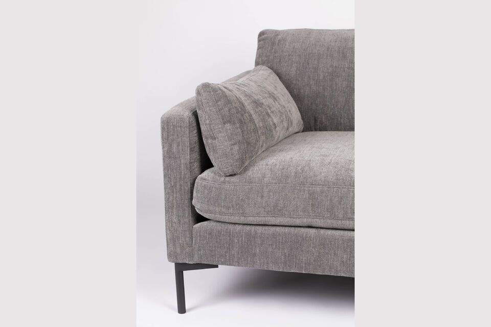 7-Sitzer-Ecksofa mit dunkelgrauem Stoffbezug Summer - 4