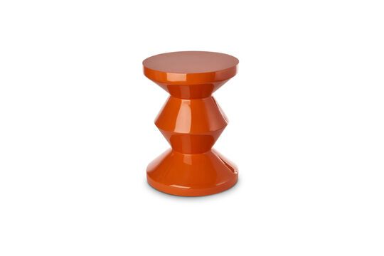 Beistelltisch aus Polyester orange Zig Zag ohne jede Grenze