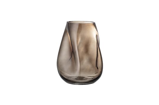 Braune Vase aus Glas Ingolf