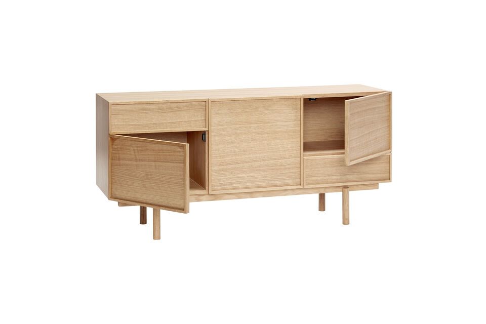 Cube Sideboard aus hellem Eichenfurnier - 3