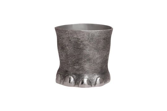 Eiseimer aus Aluminium Silber