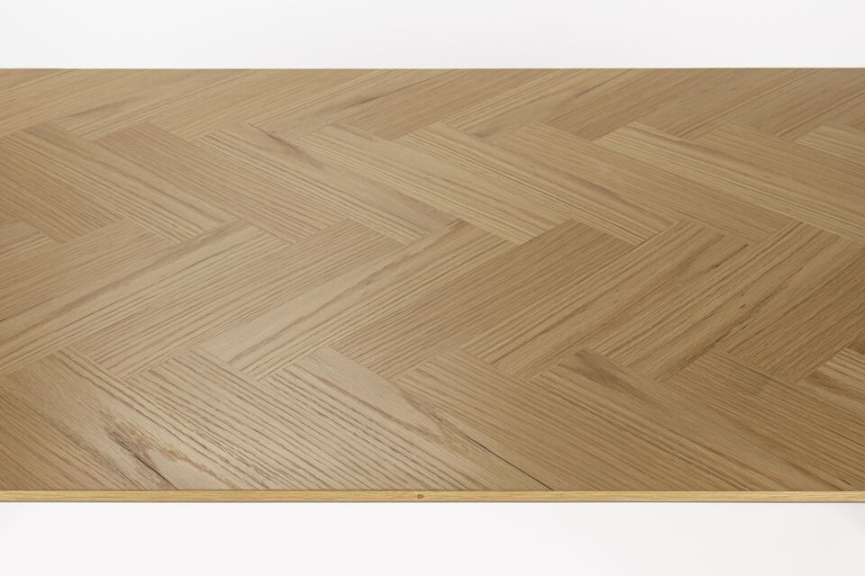 Esstisch aus Holz beige 160cm Fabio - 5