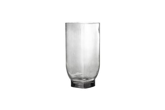 Graue Vase aus Glas Irfa