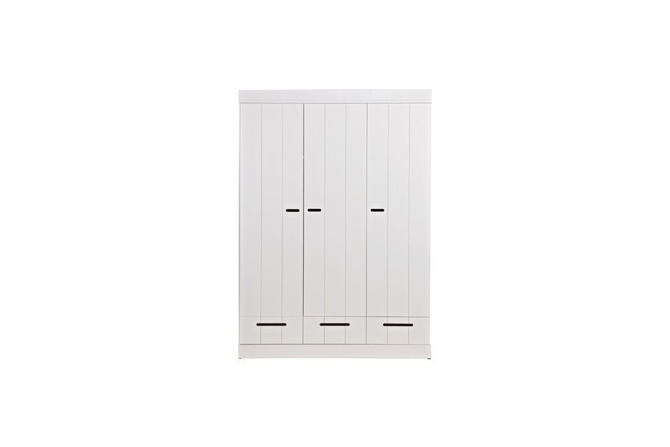 Großer weißer Holzschrank Connect Woood Maison en Vogue - | 195cm