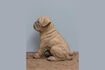 Miniaturansicht Hundefigur aus braunem Kunstharz Mops 3