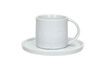 Miniaturansicht Kleine Tasse mit Untertasse aus weißem Porzellan Porcelino White 1