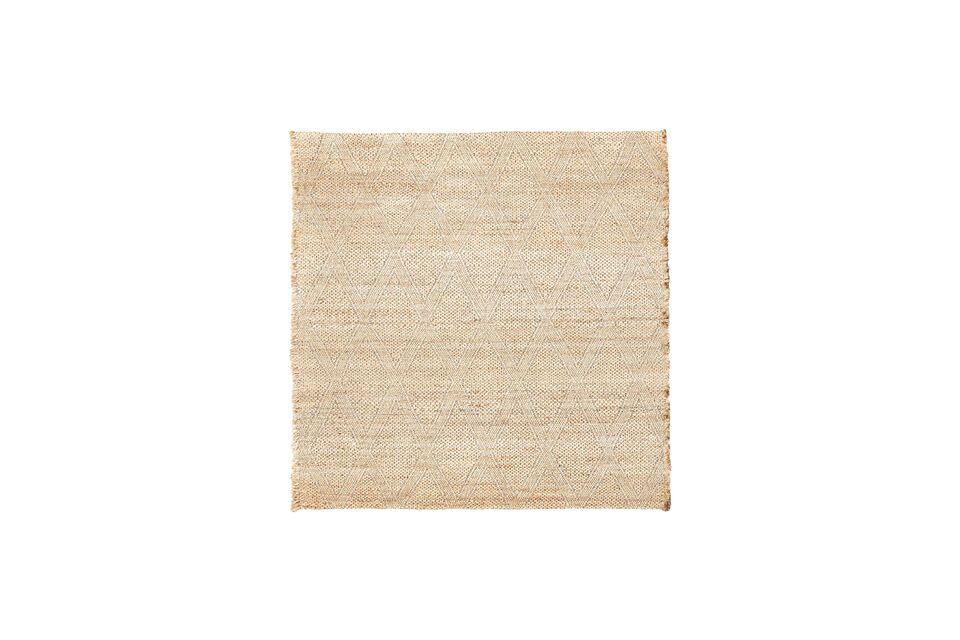 Naturfaserteppich beige 180x180 cm Mara House Doctor