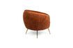 Miniaturansicht Orangefarbener Samt-Sessel Curvy 7