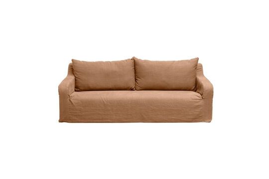 Orangefarbenes 3-Sitzer-Sofa aus Stoff Turia ohne jede Grenze