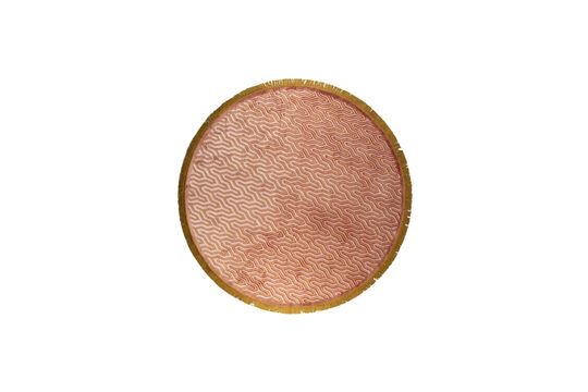 Runder Teppich 200cm aus rosa Stoff SoSoft