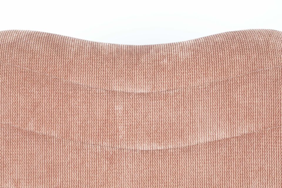 Sessel aus rosa Stoff Bubba - 8