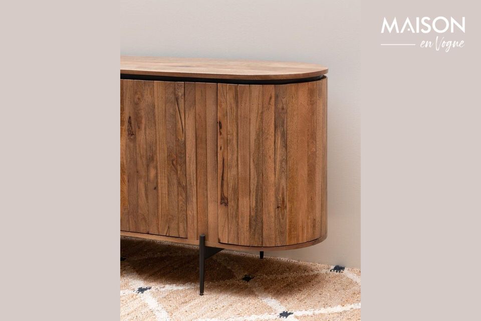 Entdecken Sie natürliche Eleganz und Robustheit mit unserem Sideboard aus Mangoholz