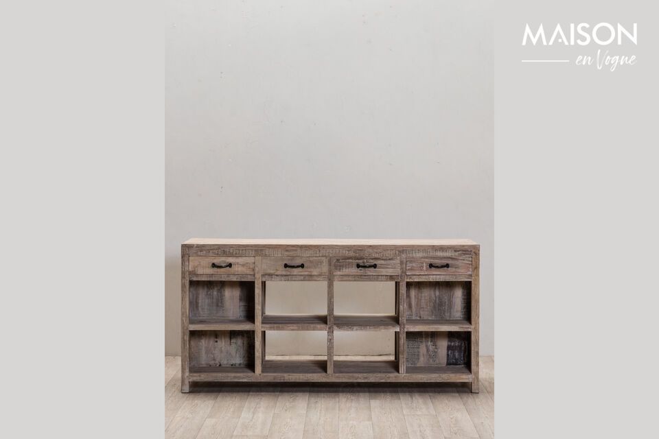 Sideboard aus Holz in Taupe Manufacture Chehoma