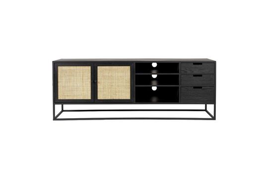 Sideboard aus schwarzem Holz Guuji