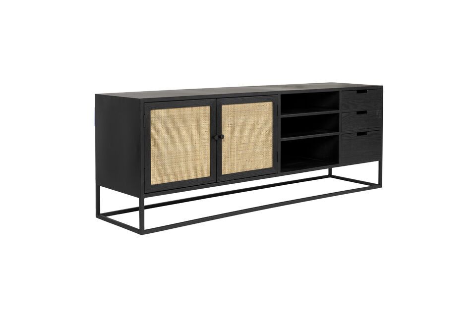 Sideboard aus schwarzem Holz Guuji - 3