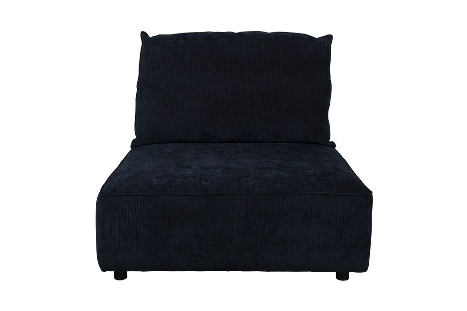 Sofaelement 1-sitzig in blauem Stoff Hunter Zuiver