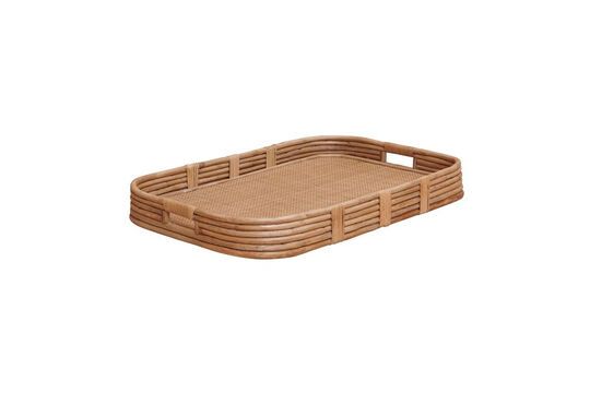 Tablett aus hellem Rattan Rattan