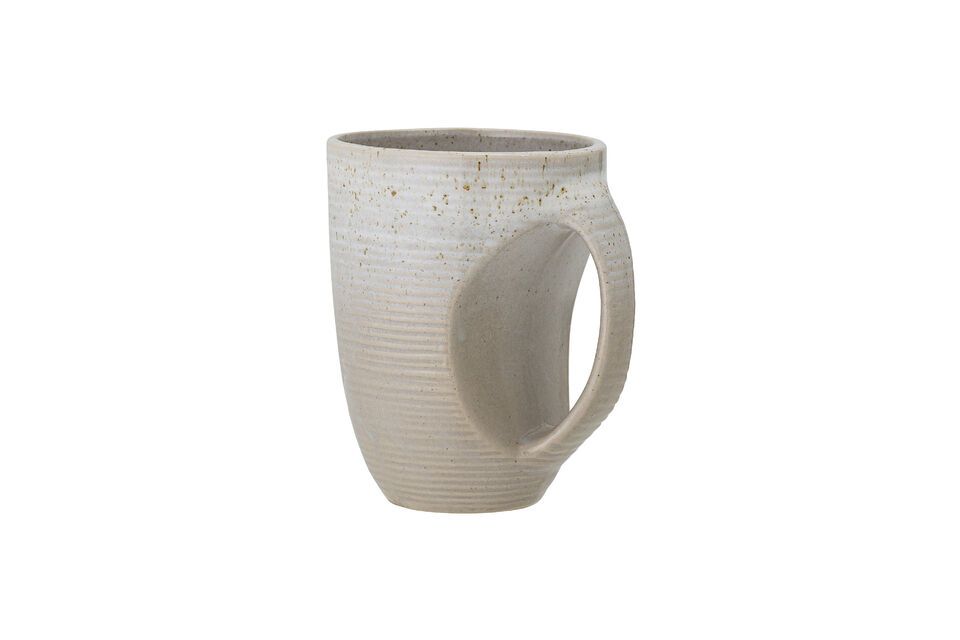 Tasse aus grauem Steingut Taupe Bloomingville