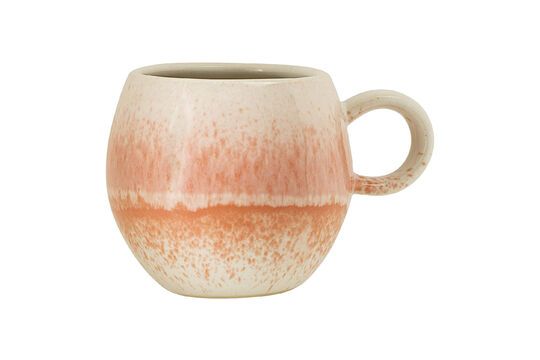 Tasse aus orangem Steingut Paula ohne jede Grenze