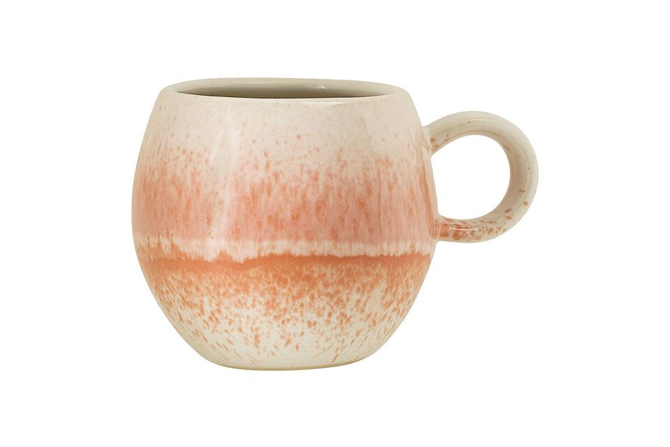 Tasse aus orangem Steingut Paula Bloomingville