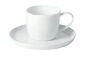 Miniaturansicht Teetasse & Untertasse Porcelino White ohne jede Grenze