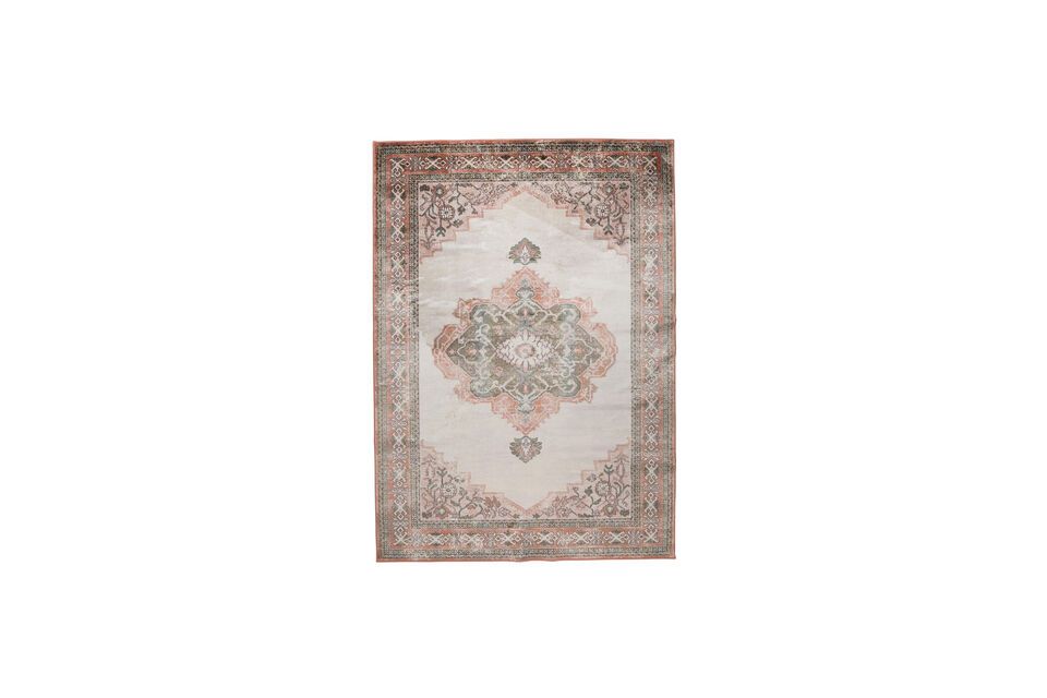 Teppich 240x170 cm aus rosa Stoff Mahal DutchBone