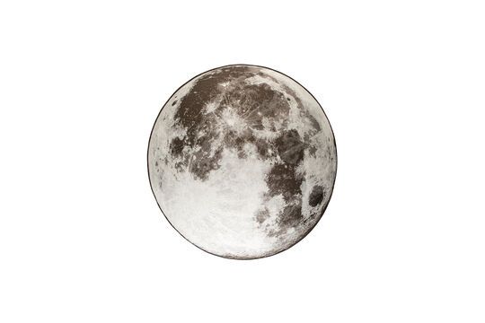 Teppich 280x280 cm aus grauem Stoff Moon