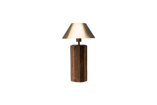 Tischlampe aus dunklem Holz Natuka ohne jede Grenze