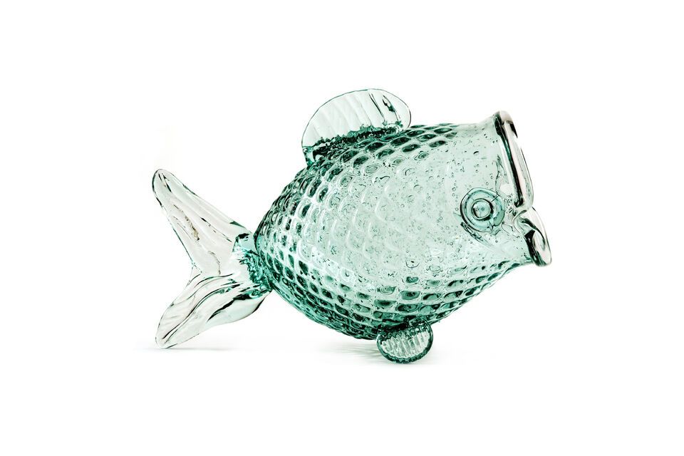 Transparenter Krug aus recyceltem Glas Fat fish Pols Potten