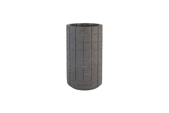 Vase aus dunkelgrauem Beton 26 cm Fajen ohne jede Grenze