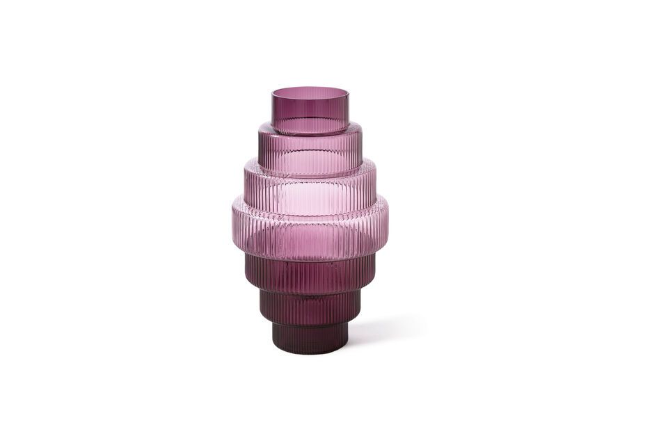 Vase aus Fiberglas dunkelviolett h65cm Steps Pols Potten