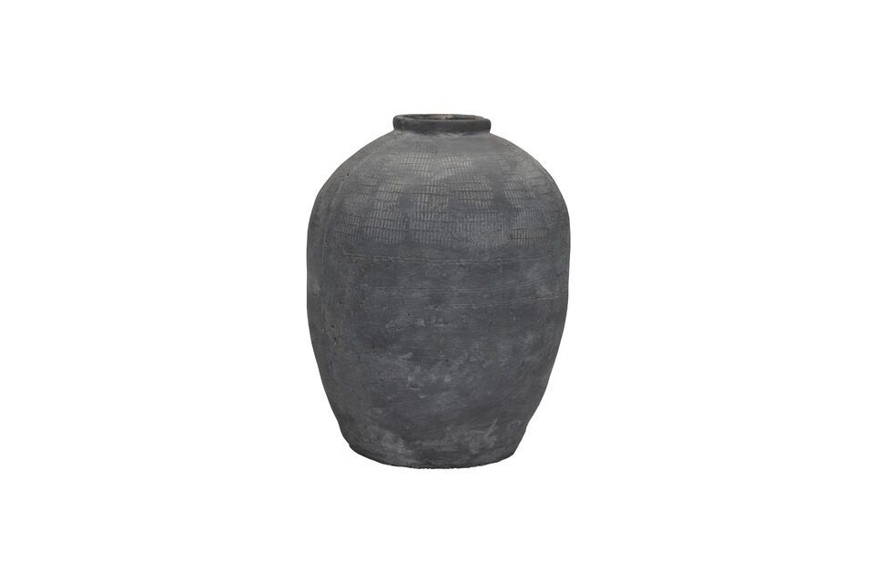 Vase aus grauem Beton Rustik House Doctor