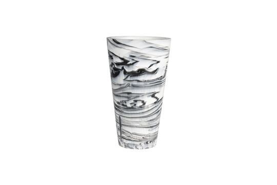 Vase aus grauem Kunstharz 30 cm Conic