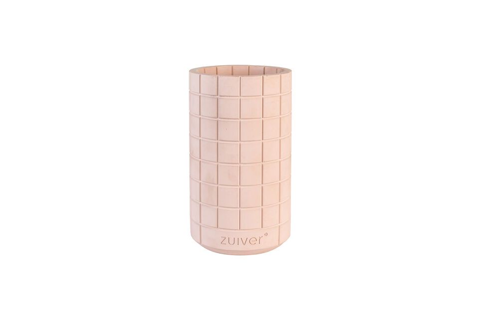 Vase aus rosa Beton 26 cm Fajen Zuiver