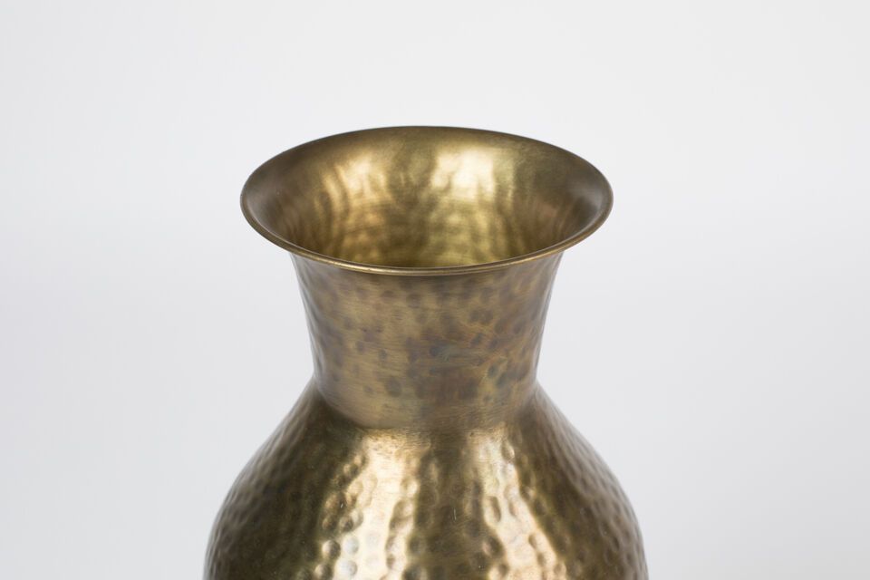 Vase aus vergoldetem Stahl 56 cm Dunja - 8