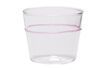 Miniaturansicht Wasserglas aus blassrotem Glas Orbit 1